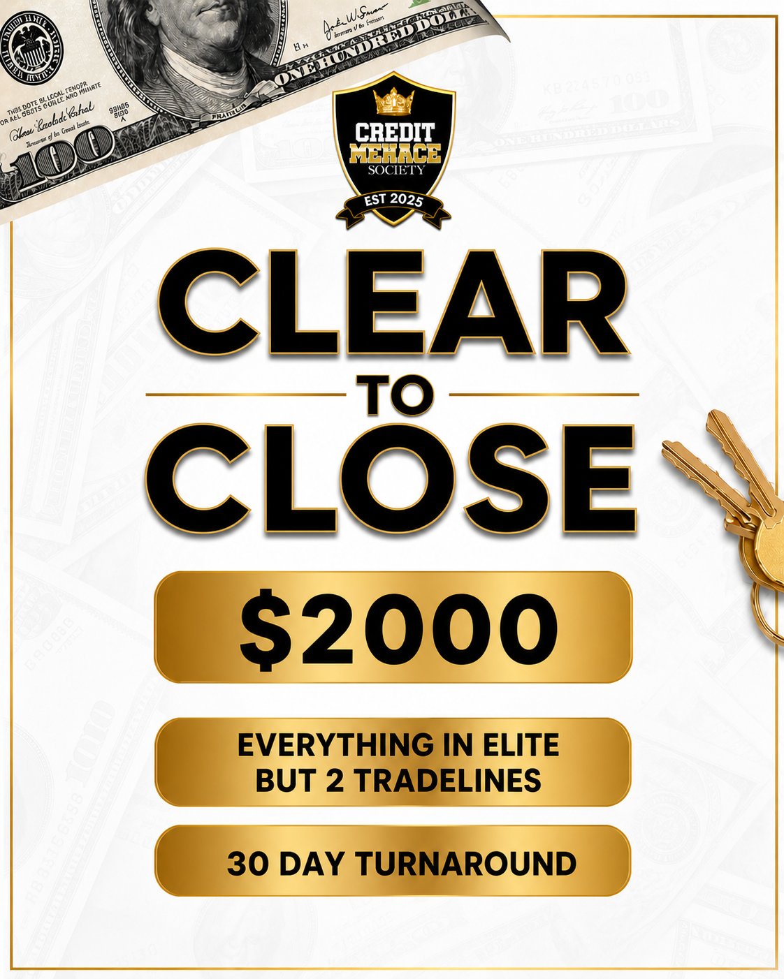 CLEAR TO CLOSE